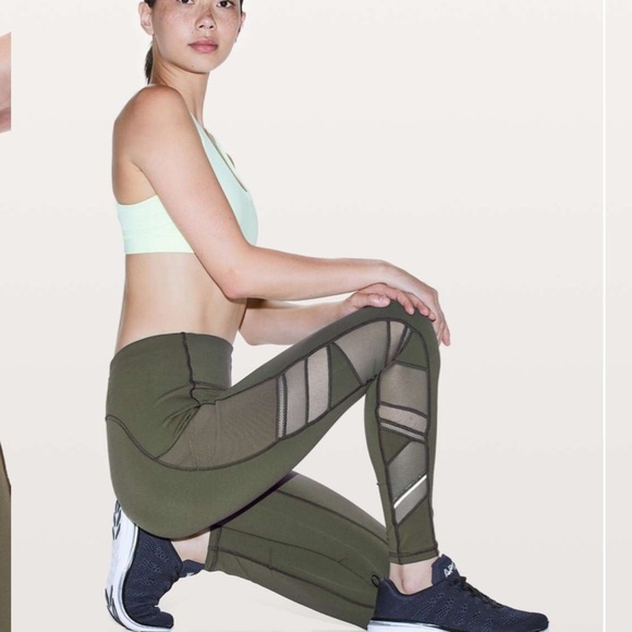 Lululemon speed it up olive green pants. A11 - Picture 2 of 4